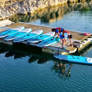 Paddleboarding hire and water access at The Lake near Bristol