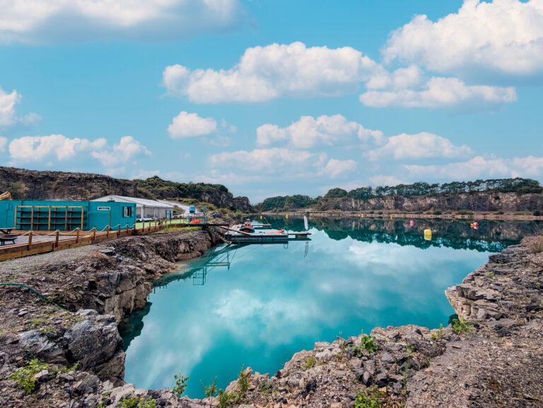 The Lake at Cromhall Quarry is an open water swimming, scuba diving and paddleboarding venue located north of Bristol. Picture by Carl Hewlett